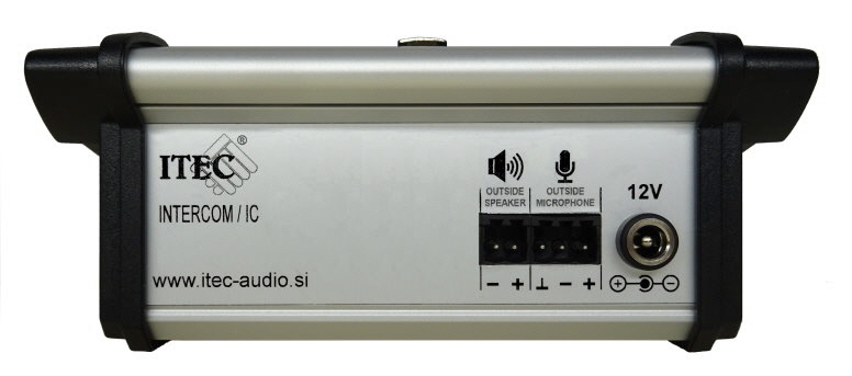 DESKTOP COUNTER CALL STATION IC-1-FULL DUPLEX  IC-1 BACKSIDE